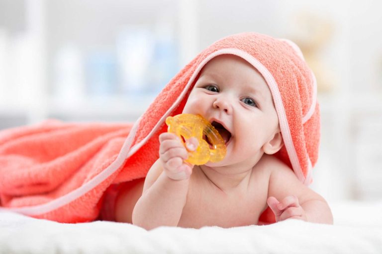 Teething babies
